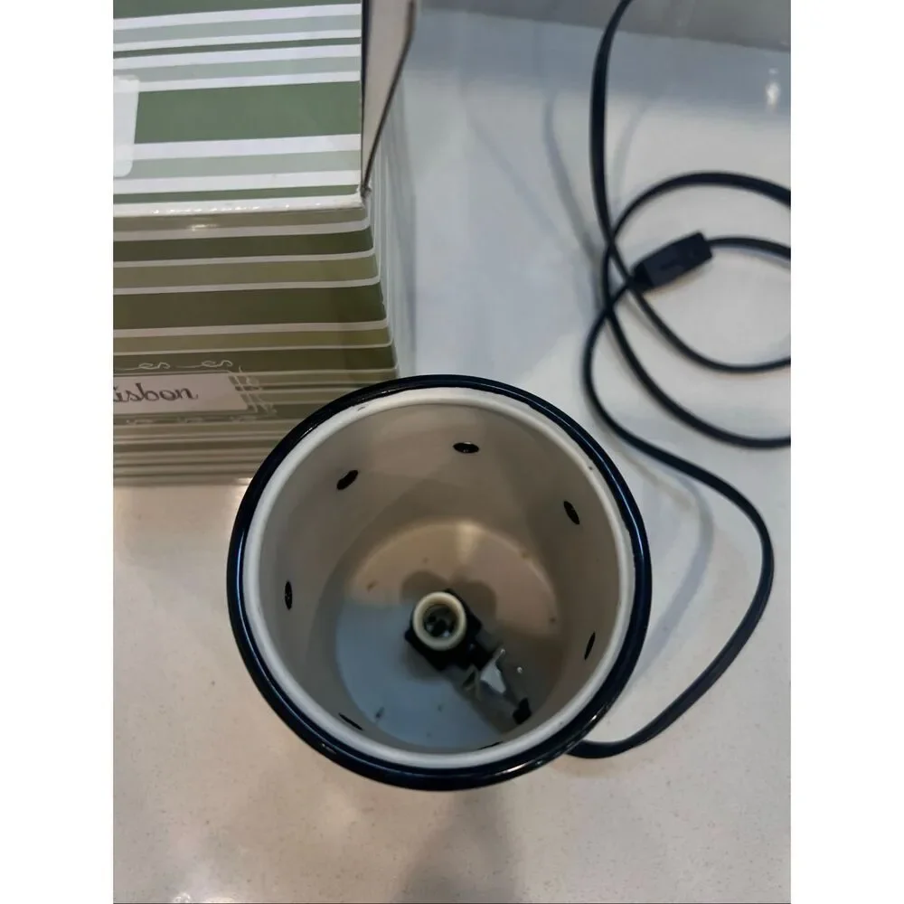 Scentsy Chevron Halloween Electric Full Size Ceramic Wax Warmer Black White